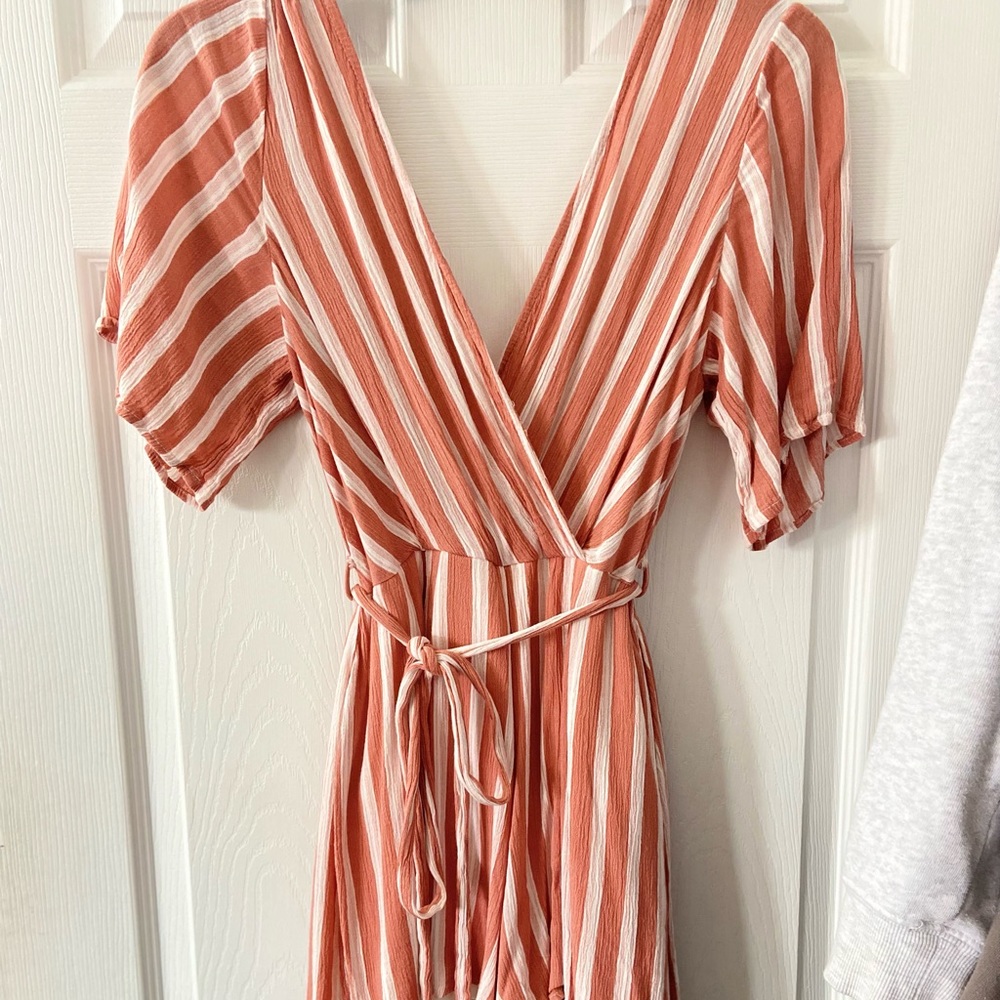 Peach colored romper very cute for spring/summer